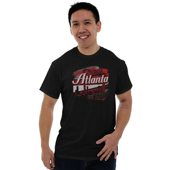 Atlanta Georgia ATL Hometown GA Pride Plus Size Crewneck Graphic Tee Shirt Brisco Brands 2X