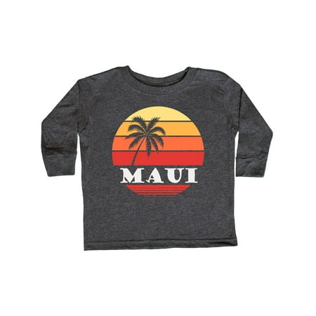 

Inktastic Maui Hawaii Vacation Gift Toddler Boy or Toddler Girl Long Sleeve T-Shirt