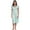 Green, variant on Women's Cap Sleeve Flower Silky Tricot Nightgown