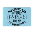 thumbnail image 2 of Uemuo Officially Retired not My Problem Anymore Printed Door Mat Indoor Doormat 16"x24",Front Back Door Mats Non Slip Entrance Rugs,Inside Doormats for Entryway, 2 of 9