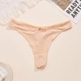 thumbnail image 3 of dazeni Women's Nylon Underwear Lightly Breathable Seamless Thong Panties No Show Underwear Soft Ladies Underpants, 3 of 4