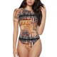 thumbnail image 1 of Balery Hand Drawn Vintage Coffee Body de cuello redondo de manga corta para mujer Tops de manga corta Tops básicos-Medium, 1 of 7