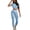 Blue, variant on Womens Workout Sets 2 Piece Seamless Short Sleeve Workout Crop Top with Slim Fit Quick-Dry High Waist Leggings Gym Yoga Outfits Matching Active Set 2026 Summer Yellow L