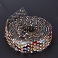 thumbnail image 2 of Sonew 1yard Multicolor Crystal Glass Rhinestone Chain Hotfix Ribbon Wedding Dress Clothing Decoration,Clothing Accessory,DIY Dress Decoration, 2 of 7