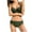 Green-1, variant on Women's Bikini Swimsuits - Trendy Front Wrap 2 Piece Bathing Suits - Ruched Tie Back Halter Vacation Two Piece Swimsuits Summer Beach Swimwear Pinky L