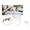 A8 Grey, variant on Pet Grooming Table Detachable Professional Bathing Stand Nail Trimming Washing Station Mesh Construction Fast Easy Clean Suitable for Home