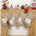 thumbnail image 4 of 1 modelo de muñeco de nieve, suministros de decoración navideña, Papá Noel, calcetines colgantes de Navidad, bolsas de regalo, bolsas de dulces para árbol de Navidad, 4 of 5