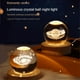 thumbnail image 5 of Lámpara de noche con forma de bola de cristal Qtmnekly con base LED, lámpara de mesa iluminada con estrellas, galaxia, luz de noche cálida con alimentación por USB, luna para niños, 5 of 6