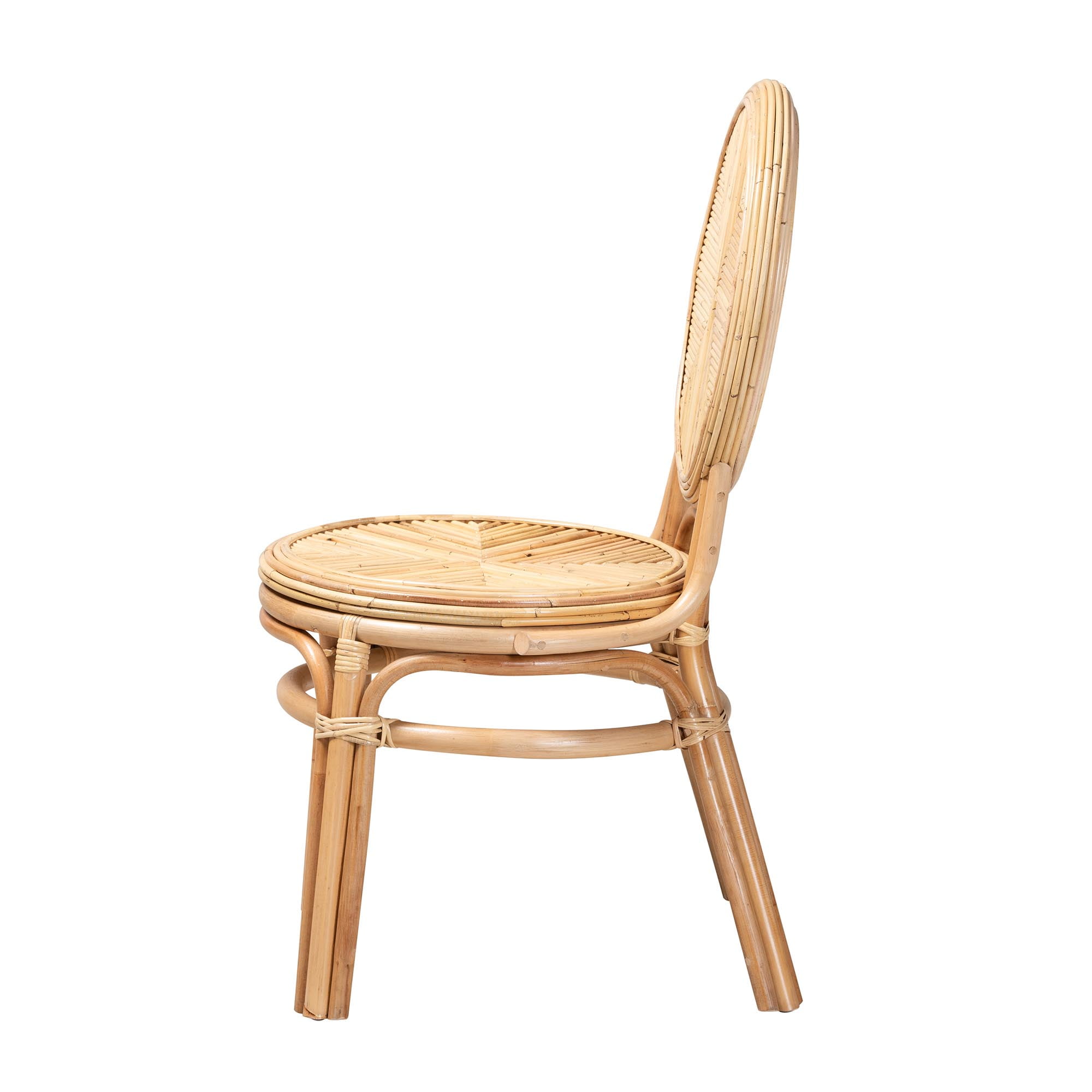 bali & pari Carita Rattan BOHO Dining Chair, Natural Brown