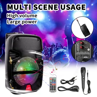 Altoparlante Bluetooth Karaoke Portatile Professionale Per Feste Doppio 10 Pollici Ad Alta Potenza - Cina Altoparlante Professionale E Altoparlante Portatile Prezzo - Foto 4