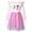Pink, variant on REDARER Girls Butterfly Sequin Dress, Long Sleeve Ruffle Strap Glitter Tulle Princess Dress for Party,5-6Y