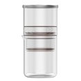 thumbnail image 1 of Cafetière à Verser Sans Papier Portable avec Carafe et Filtre en Maille d'Acier Inoxydable, 1 of 8