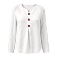 thumbnail image 7 of WUSUOWEI Women'S Sweatshirts V-Neck Knitted Blouse Long Sleeve Loose Front Design Womens Casual Daily Top XXL, 7 of 7