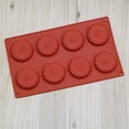 thumbnail image 4 of Silicone 8 Chrysanthemum Cake 8 Sunflower Cookie Flower Shape DIY Baking Tools/ Silicone 8-In-1 Chrysanthemum Cake Mold, 4 of 5