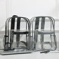 thumbnail image 4 of AMERTEER Sac à Dos Transparent en PVC Robuste Sac à Main Imperméable pour École, 4 of 8
