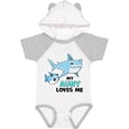 thumbnail image 3 of Inktastic My Aunt Loves Me with Cute Sharks Boys or Girls Baby Bodysuit, 3 of 5