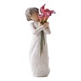 thumbnail image 1 of Girl‘S Bouquet  Hand-Carved Arts Sculpture  Personalized Decoration, 1 of 5