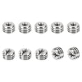 thumbnail image 1 of Unique Bargains Adaptateurs Filetés Manchon Réducteur Écrou M10 * 1,5 Mâle à M4 * 0,7 Femelle Réparation Insert Vis Réducteur 6mm 10 Pcs, 1 of 6
