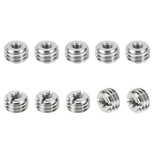 Unique Bargains Adaptateurs Filetés Manchon Réducteur Écrou M10 * 1,5 Mâle à M4 * 0,7 Femelle Réparation Insert Vis Réducteur 6mm 10 Pcs