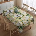 thumbnail image 2 of Pioneer Flower Floral Print Pattern Rectangle Tablecloth 60"x84",Waterproof Polyester Rectangle Table Cloth, Wipeable Spillproof Polyester Tablecloth for Dining, Camping, Indoor and Outdoor, 2 of 5