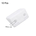 thumbnail image 2 of Unique Bargains Shelf Furniture Door 90 Degree Plastic Corner Braces 3 Holes Angle Brackets w Cover Cap, 10Pcs, 2 of 4