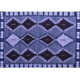 thumbnail image 1 of Ahgly Company Machine Washable Indoor Rectangle Abstract Blue Modern Area Rugs, 2' x 4', 1 of 4