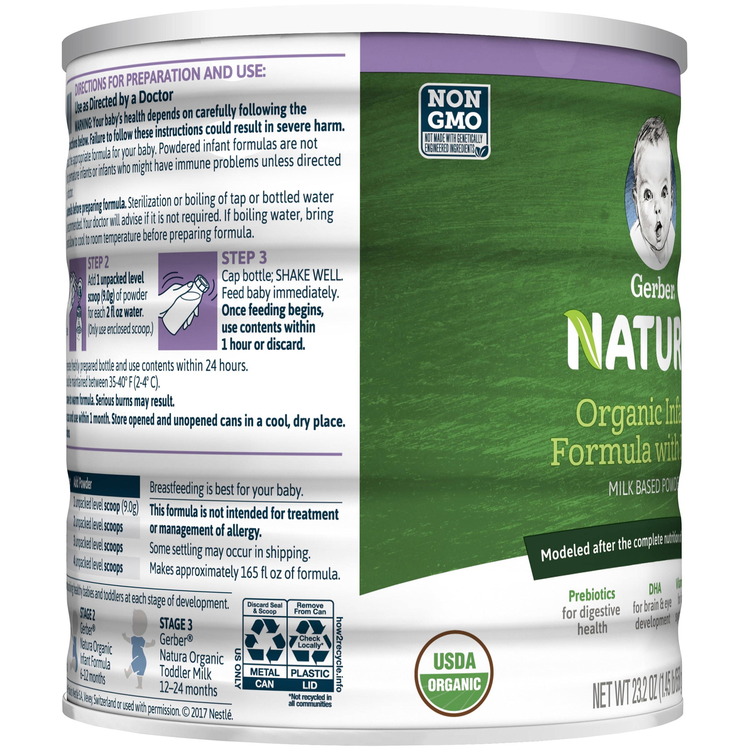 gerber organic formula