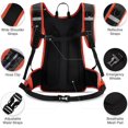 thumbnail image 5 of Brightify 18L Hydration Backpack with 3L Water Bladder, Insulated Water Backpack, Lightweight Camel Pack Water Backpack for Hiking, Biking, Running, Climbing, Hydration Pack for Men Women, Orange, 5 of 7