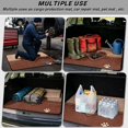 thumbnail image 3 of Xixirimido All Weather Car Trunk Mat 29" x 39" Decorative Cargo Liner, Heavy Duty Rear Trunk Protector Universal Auto Interior Accessories, Dachshund Leather Heart Paw, 3 of 7