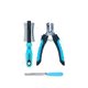 thumbnail image 3 of Pet Grooming Gloves - Reinforced 5 Finger Design - Suitable For Short And Long Haired Dogs And Cats - 1 Pair In Blue, 3 of 4