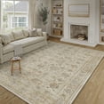thumbnail image 6 of BERTHMEER 9'x12' Area Rugs for Living Room Rugs for Bedroom Beige Vintage Non Slip Washable Large Farmhouse Office Dining Room Oriental Traditional Distressed Carpets, 6 of 6