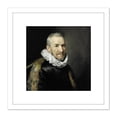 thumbnail image 1 of Van Mierevelt Portrait Of A Man Fur And Collar 8X8 Inch Square Wooden Framed Wall Art Print Picture with Mount, 1 of 4