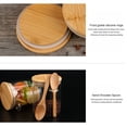 thumbnail image 1 of Baohd Glass Jar Wood Spoon Transparent Reusable 450ml Sealing Bottle Kitchen Restaurant Organizing Container, 1 of 6