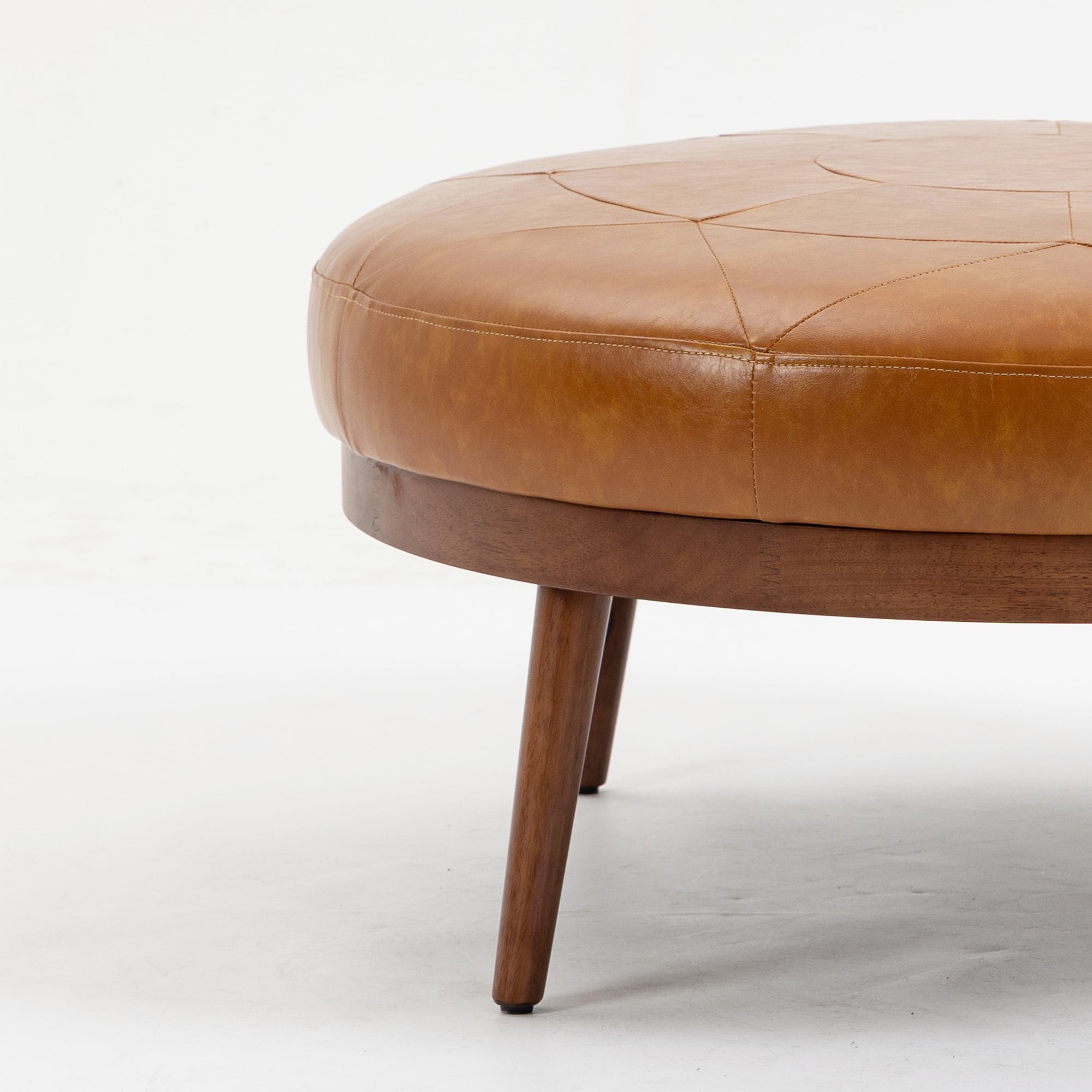 Krista 36 in. Indoor Tan Finish Ottoman