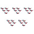 thumbnail image 1 of 25X Red and Blue Anaglyph Dimensional 3D VISION Glasses for TV Game, 1 of 8