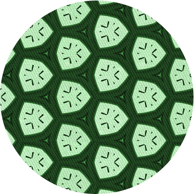 Ahgly Tapis Rond Lavable en Machine Intérieur Transitionnel Vert Émeraude Profond, 5 Pieds Rond