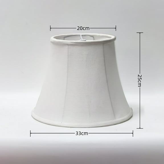 AURARMLET White Fabric Lamp Shade Drum Cover for Table and Floor Lamps with Eye Protection