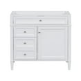 thumbnail image 3 of Highland Bathroom Storage Cabinet with  Drawers and  Doors,Solid Wood Frame (NOT INCLUDE BASIN SINK) - Grey, 3 of 5