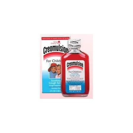 2 Pack Creomulsion For Children Soothing Cough Syrup 4oz