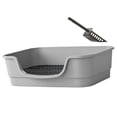 thumbnail image 4 of Caja de arena Abierta con Entrada Baja para gatos Fernando Color gris, 4 of 8
