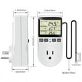 Digital Temperature Controller Reptile Thermostat Control Socket Plug