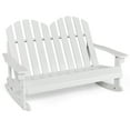 thumbnail image 7 of Gymax Adirondack Rocking Chair Kid Backrest Armrest Solid Wood White, 7 of 7