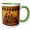 Green/White, variant on 3drose, Women Praying Jesus Christ Wooden Panel, Notre Dame, Paris, France., 11oz Two-tone Black Mug