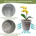 thumbnail image 5 of 8 Pack Orchid Pot Orchid Pots with Holes Clear Plastic Plant Pot for Indoor Outdoor Plants Orchid Pots for Repotting, 5 of 7