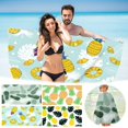 thumbnail image 7 of Guanhe Kids Bath Towel for Swimming Quick Dry Strong Absorbent Cute Fruit Print Cape Bathrobe for Beach Seaside(30x60 Inch), 7 of 7