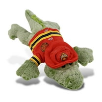 DolliBu Green Alligator Firefighter Stuffed Animal - Super Soft Gator Fireman Toy with Red Fireman Costume Outfit and Fireman Hat, Wild Life Animal Fire Fighter Doll Plush Toy for Kids - 12 Inch