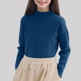 thumbnail image 1 of XIMIN Chandail Tricoté à Col Roulé Manches Longues Côtelé pour Bébé Fille Automne Hiver Chaud Basique Décontracté, 1 of 6