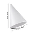 thumbnail image 3 of Conos blancos Amosfun para manualidades, espuma en forma de cono, proyectos artesanales hechos a mano, centro de mesa para árbol de Navidad en forma de cono (34,5 x 19,5 cm), 3 of 7