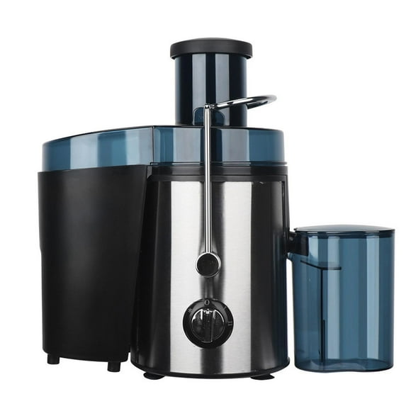 Exprimidor de frutas y verduras de acero inoxidable, gran capacidad, eficiente, pequeño electrodoméstico, extractor centrífugo para hogar. Plata