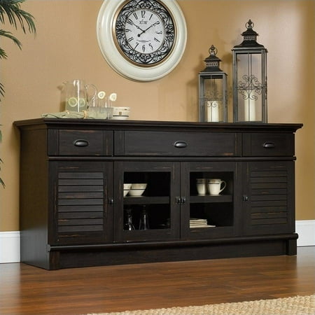 Sauder Harbor View Credenza In Antiqued Paint Canada Sauder Harbor View Credenza In Antiqued, Sauder Harbor View Armoire Antiqued Paint